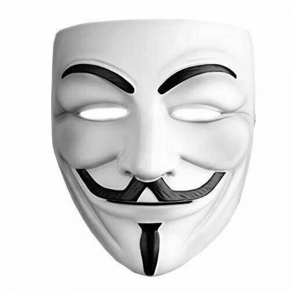 картинки масок анонимусов разукрашенные