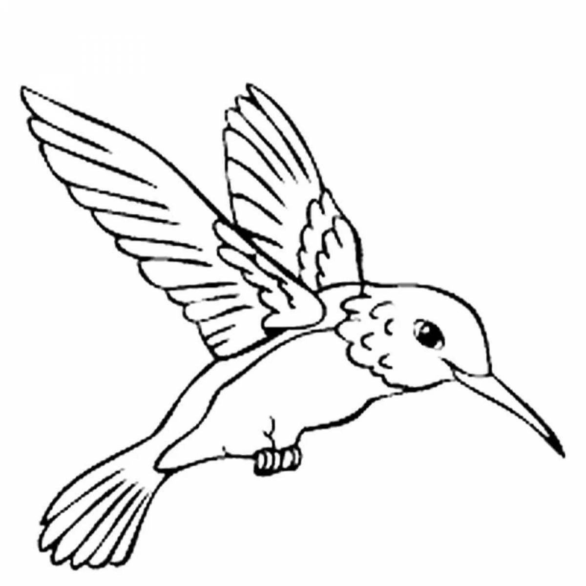 Children's coloring pages of birds