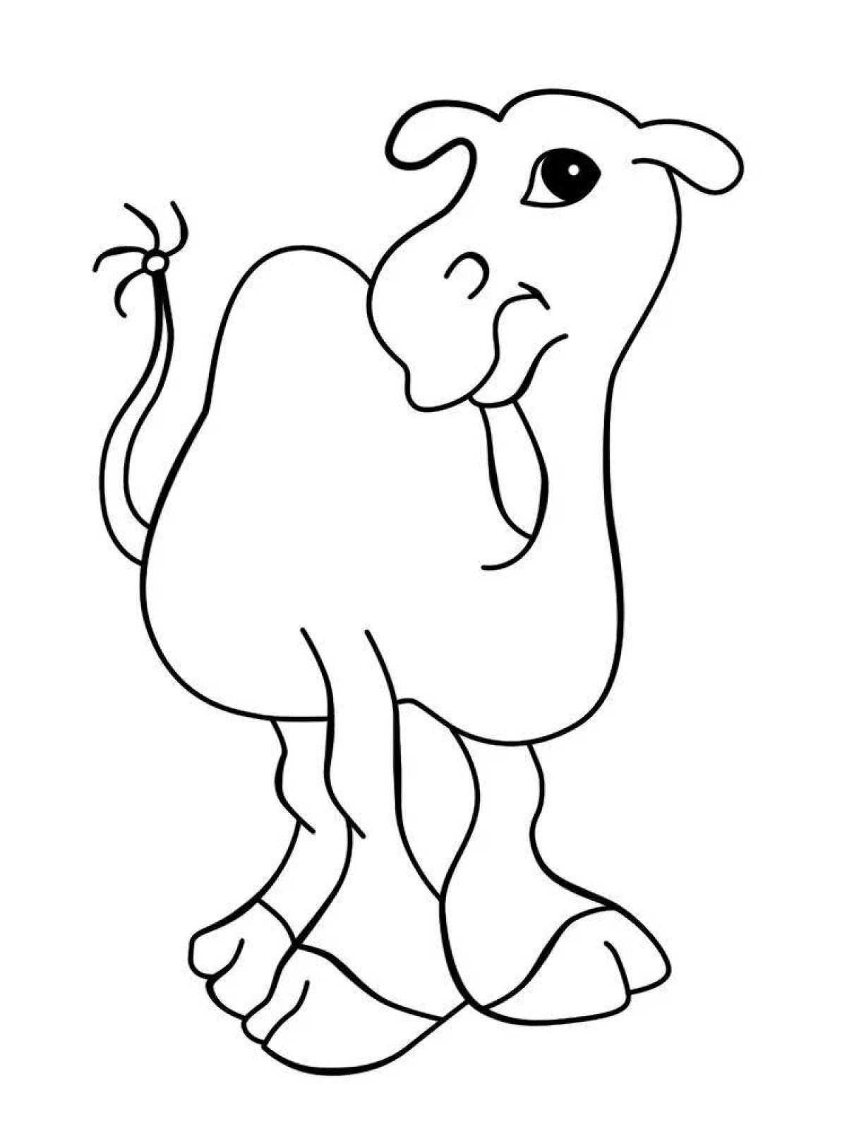 Coloring page graceful rhinoceros