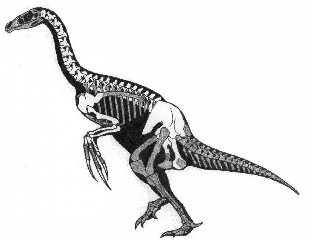 Безупречная раскраска теризинозавр