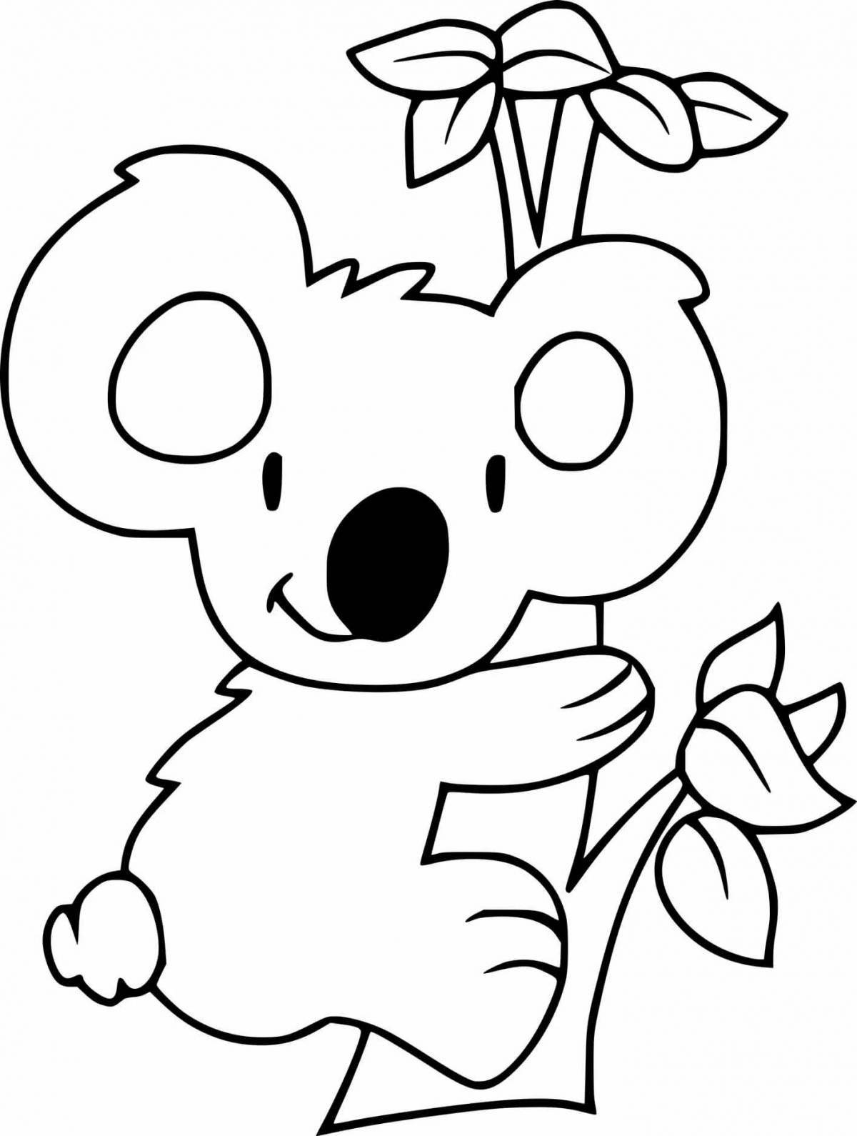 Coloring page joyful kuala