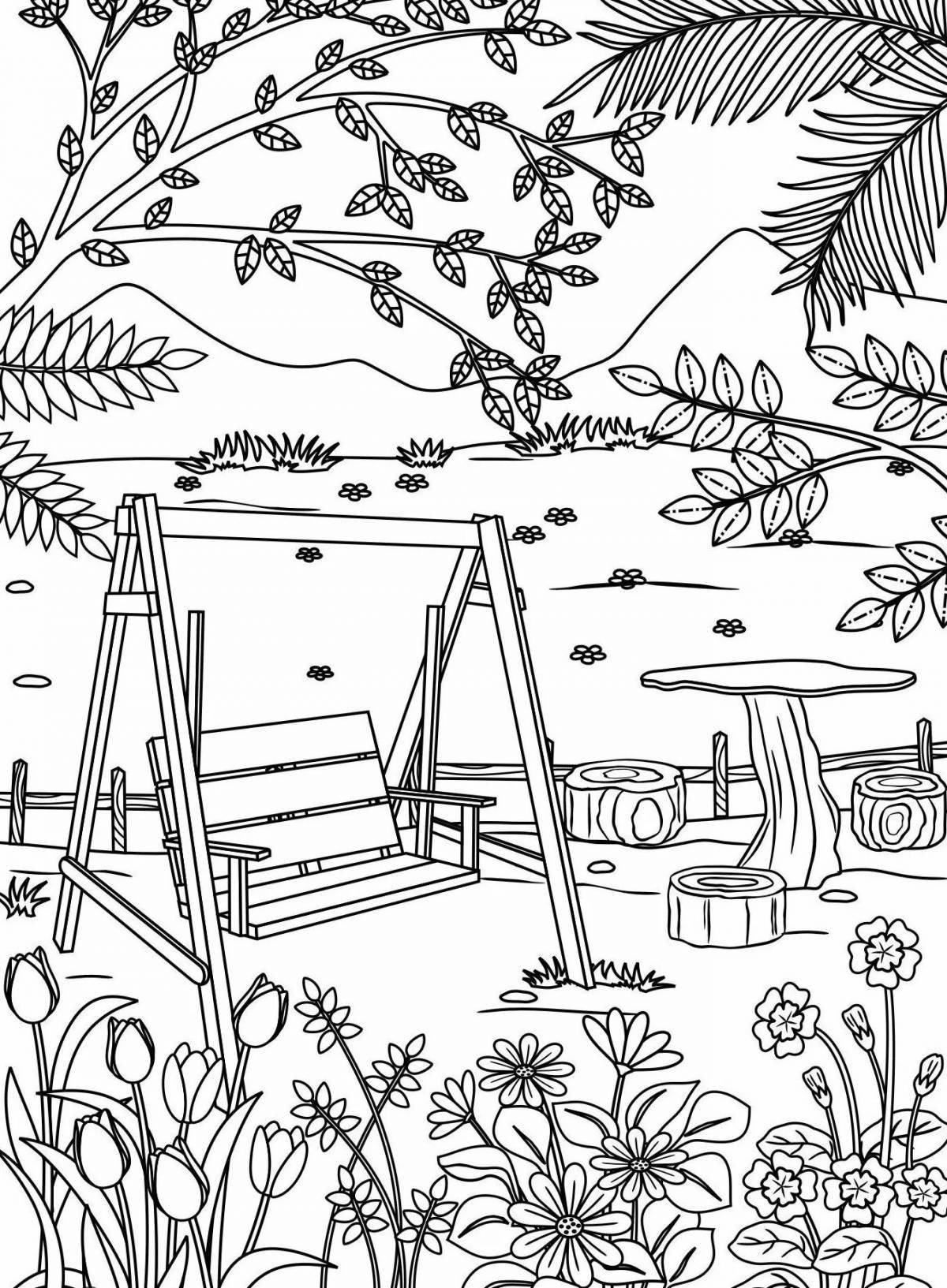 Rampant park coloring pages for kids