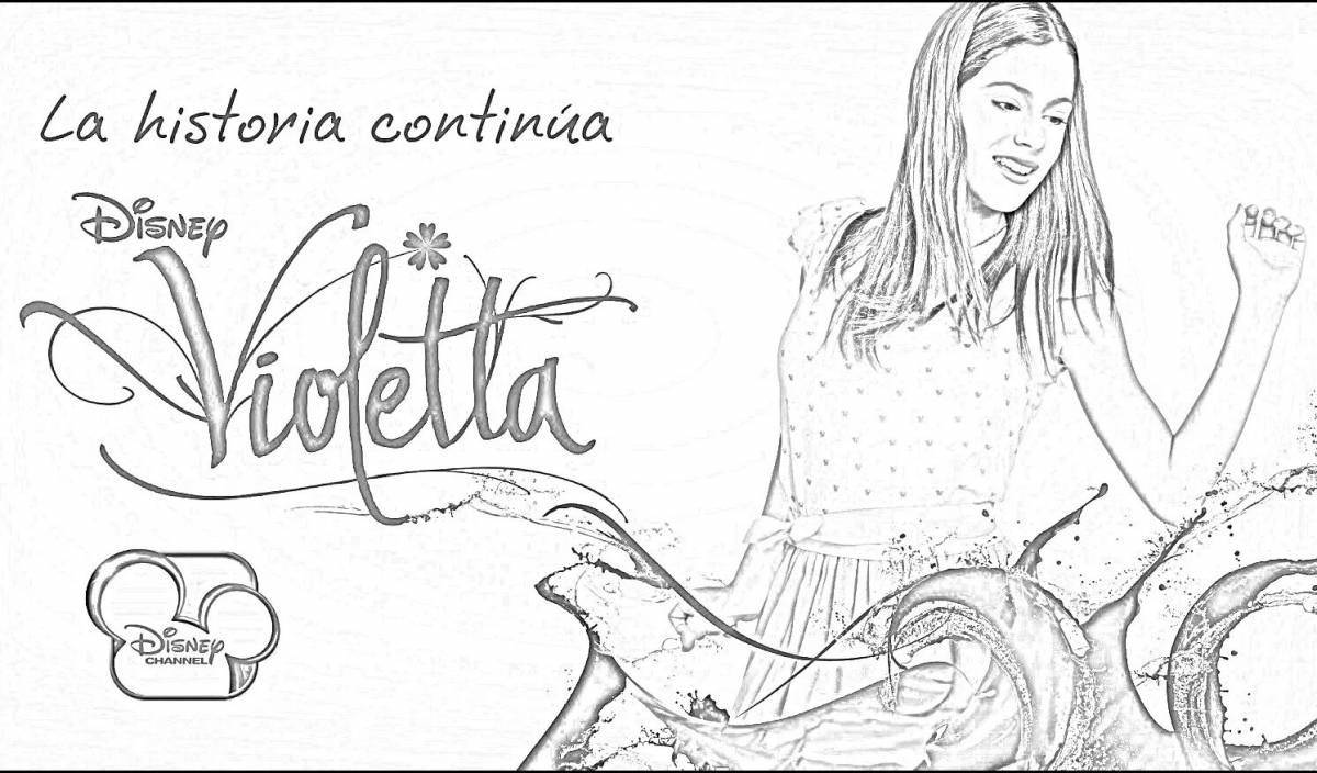 Glorious Violetta youtube coloring