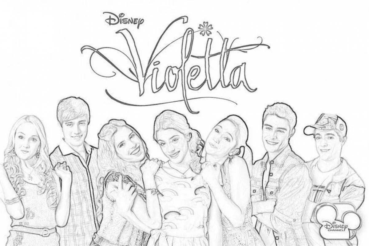 Beautiful Violetta youtube coloring