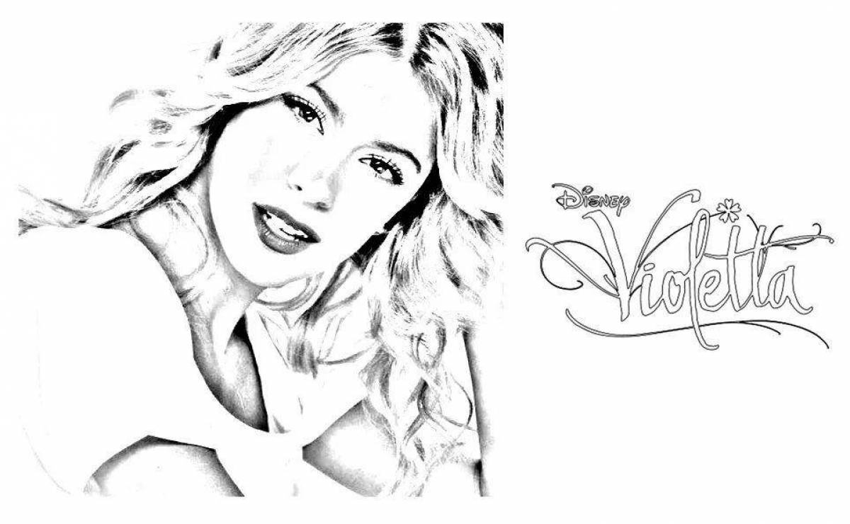 Playful Violetta youtube coloring