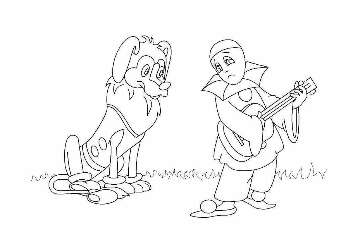 Amazing Pinocchio and Malvina Coloring Pages