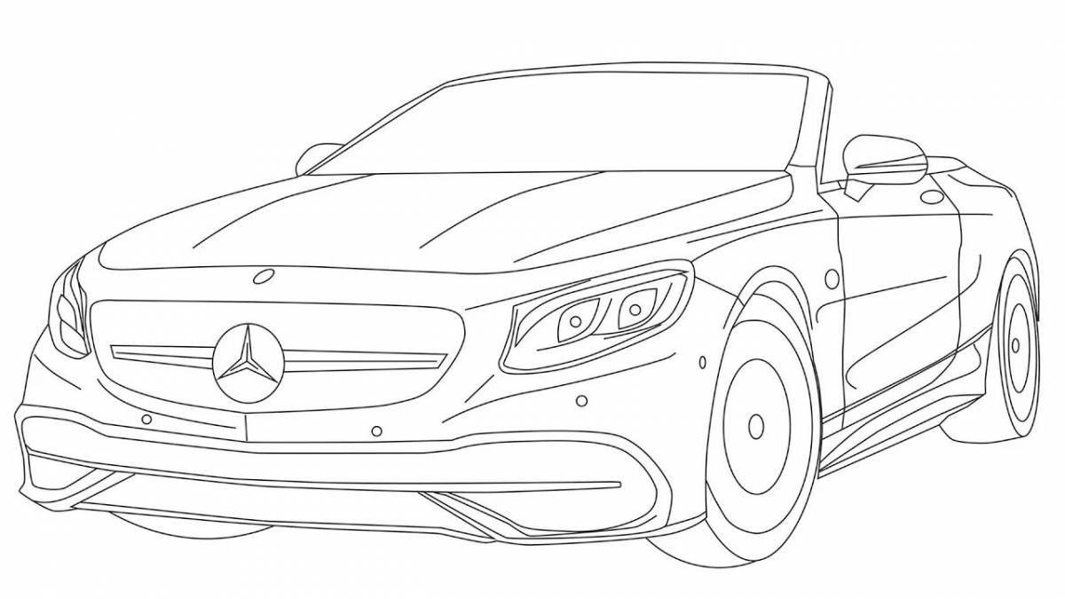 Mercedes Shark Sample Coloring Page
