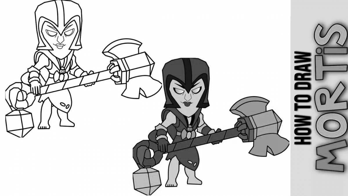 Luminous fur mortis coloring book