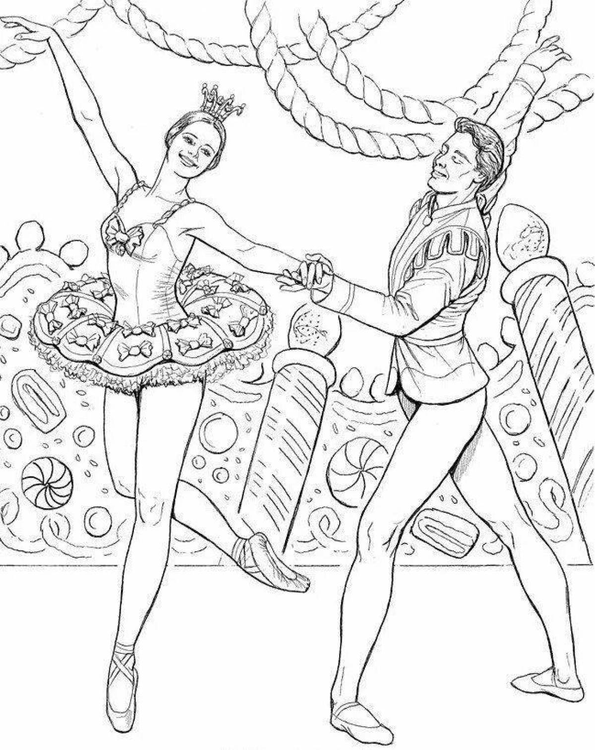 The Magnificent Nutcracker Ballet Coloring Page