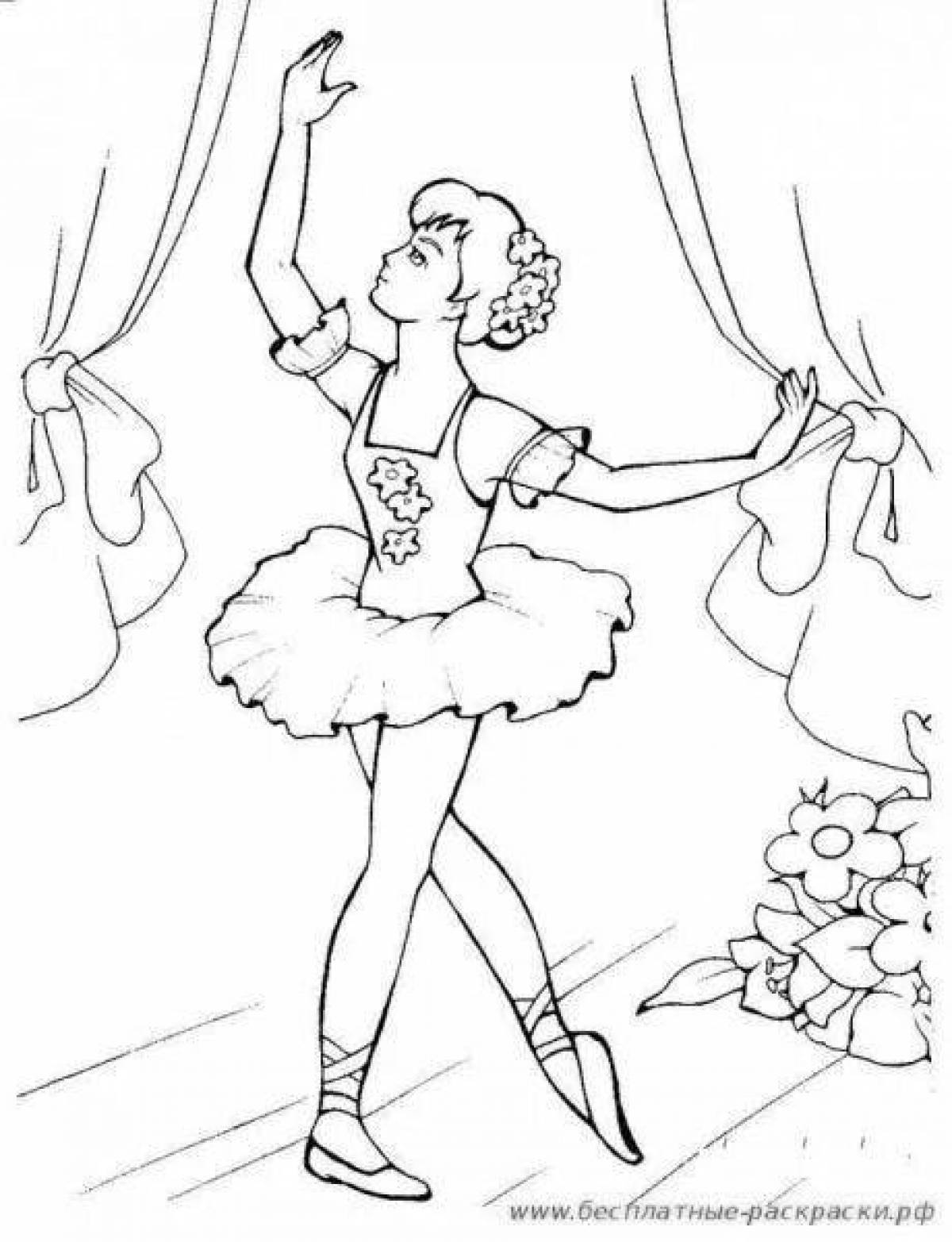 Nutcracker ballet coloring page