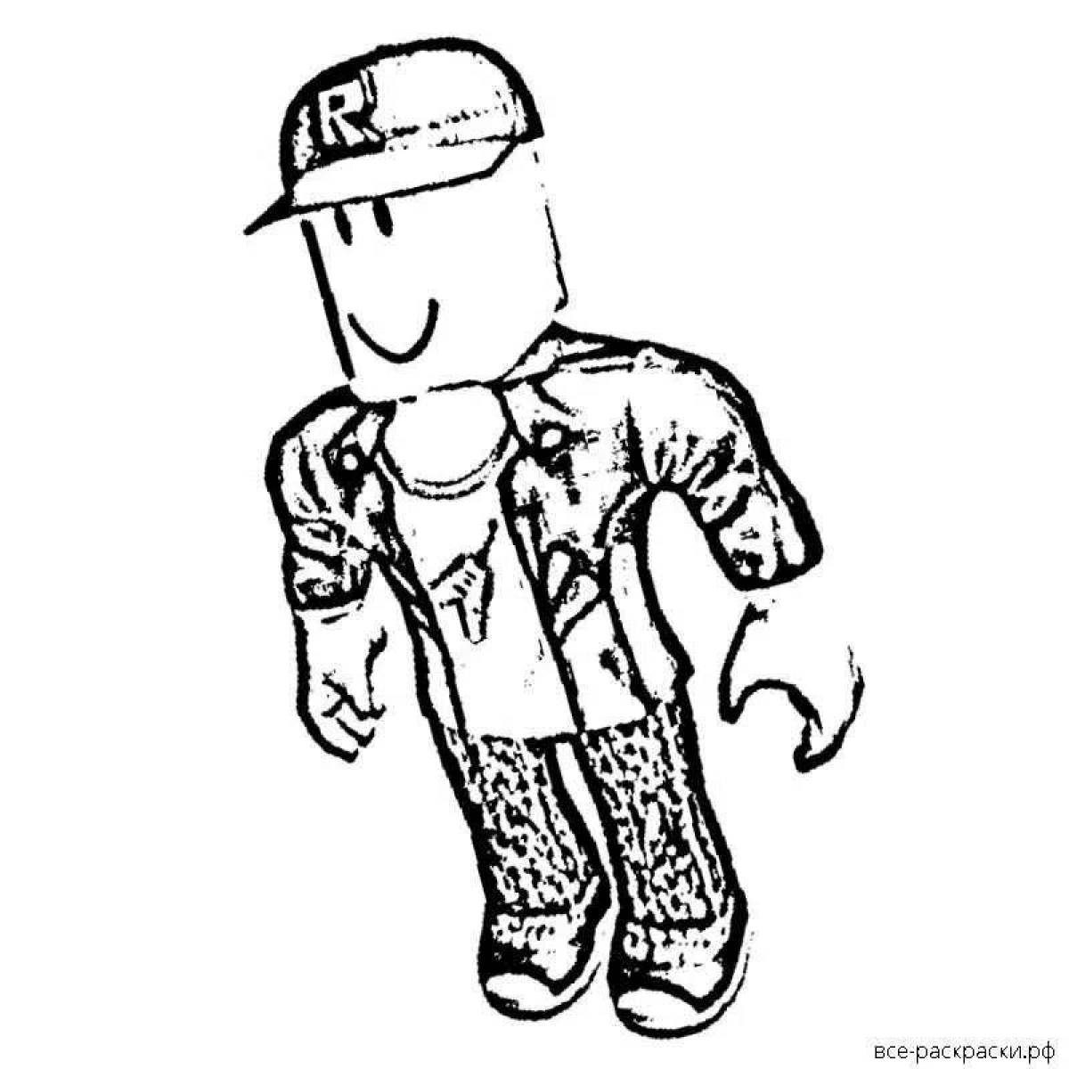 Roblox coloring pages for men
