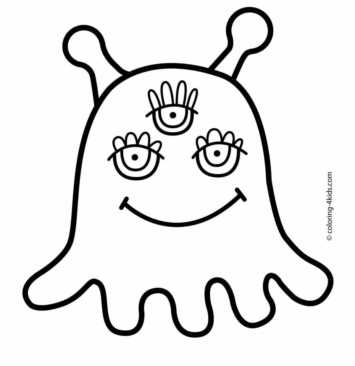 Vibrant alien coloring pages for kids