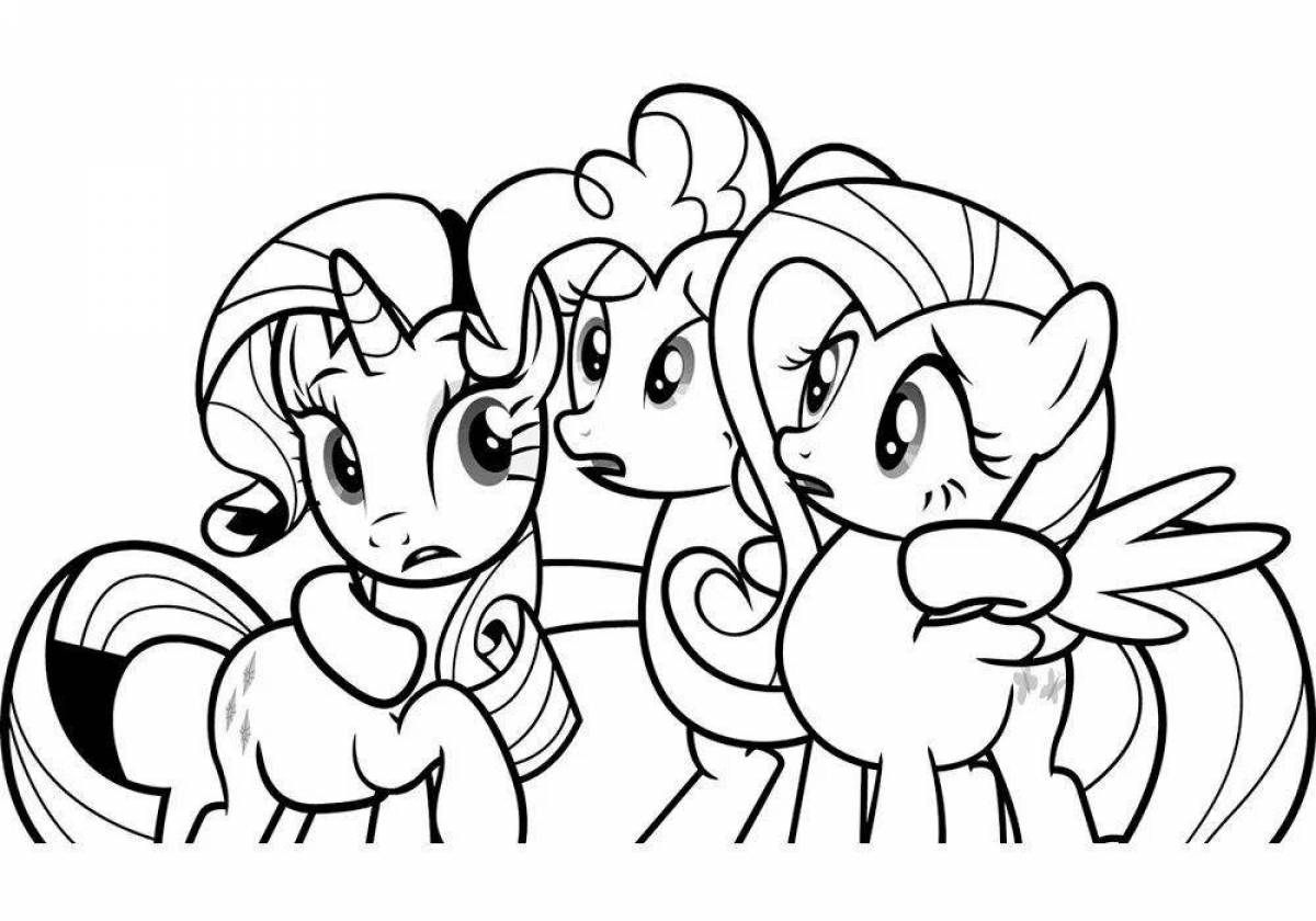 Color-mania rainbow friends coloring page
