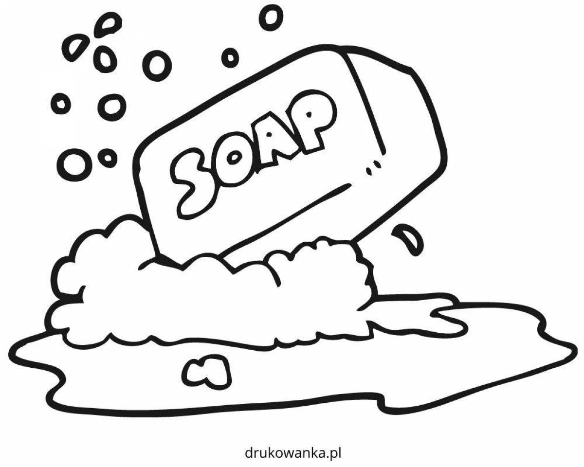 Soap coloring book for kids
