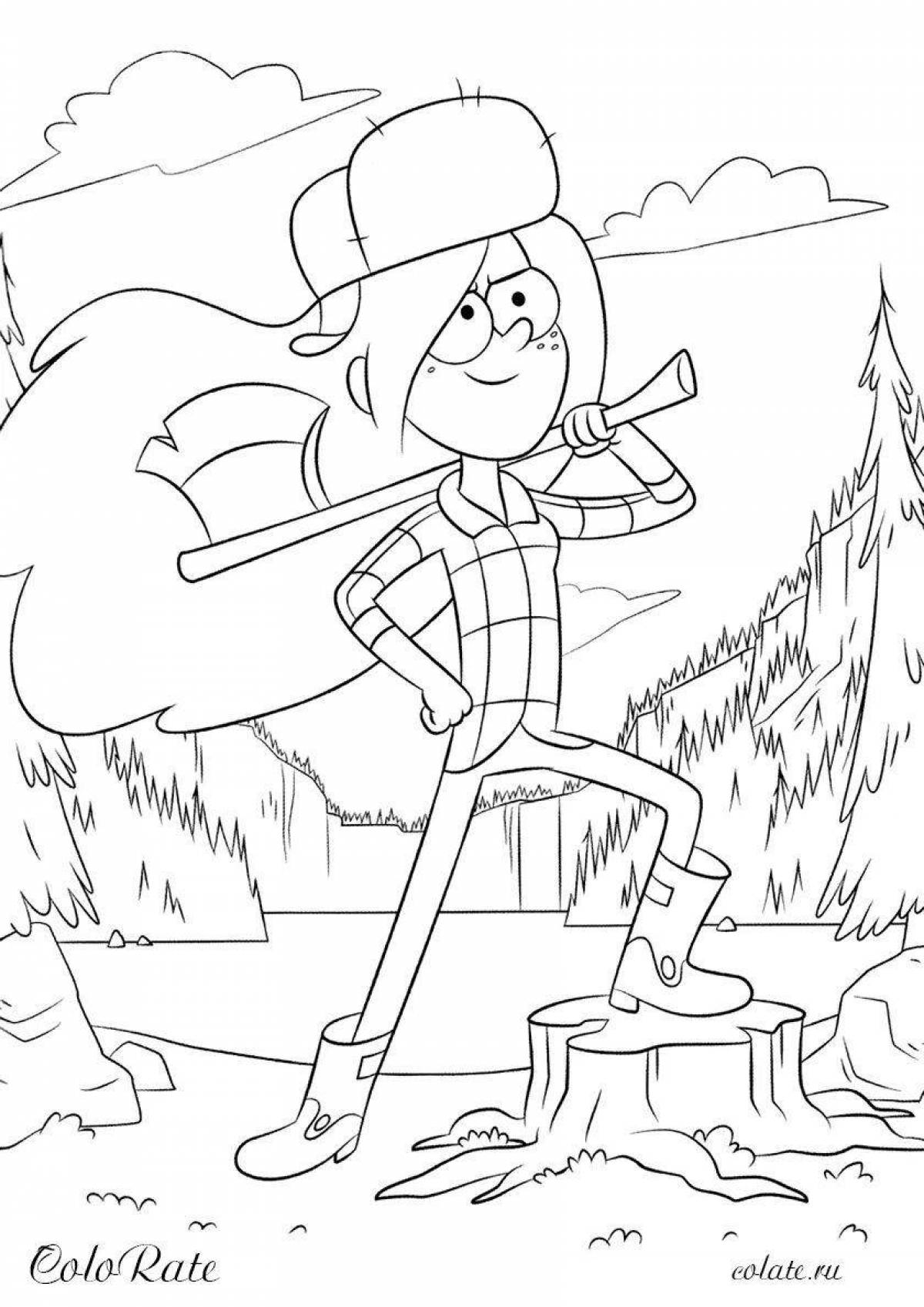 Wendy's adorable gravity falls coloring book