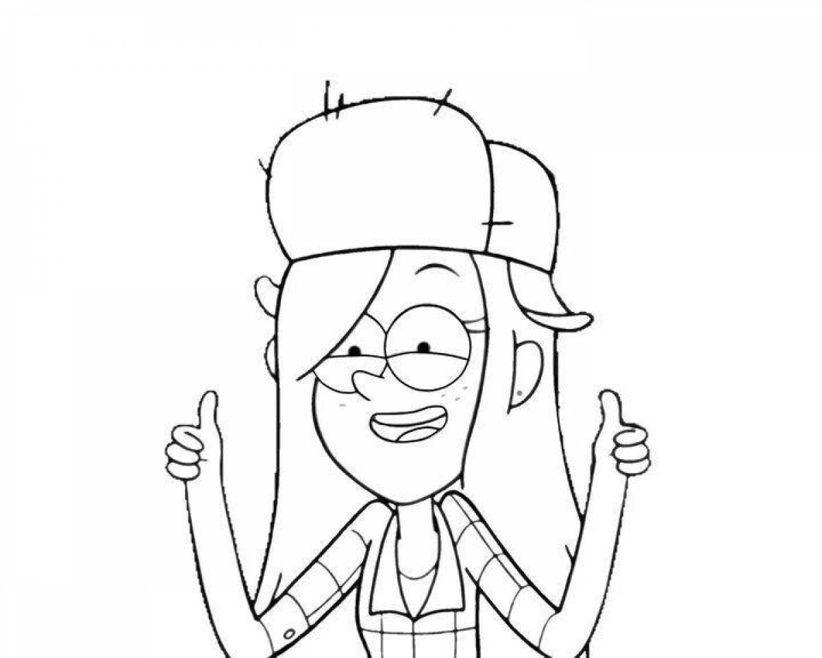 Wendy's sweet gravity falls coloring book