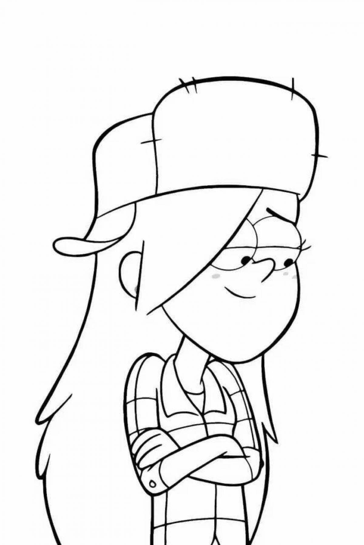 Wendy's bold gravity falls coloring book