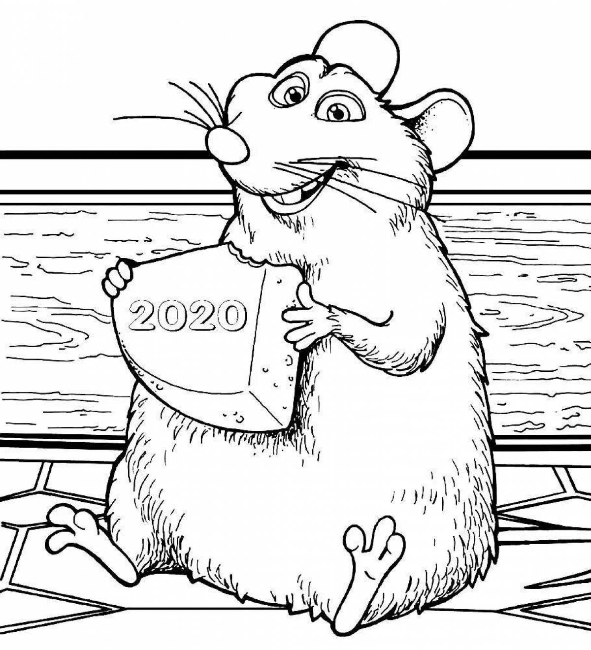 Fun rat coloring book for kids