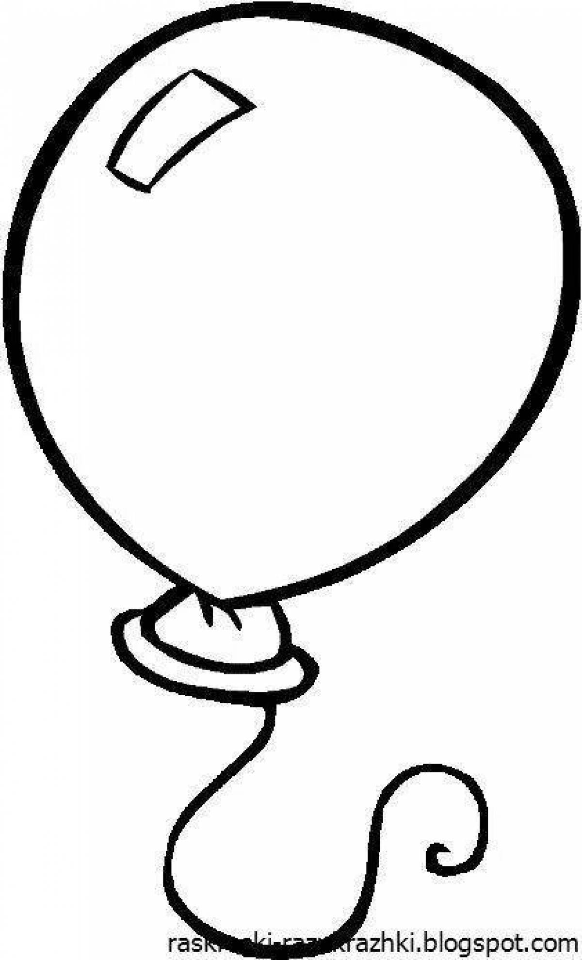 Great balloon coloring book for kids