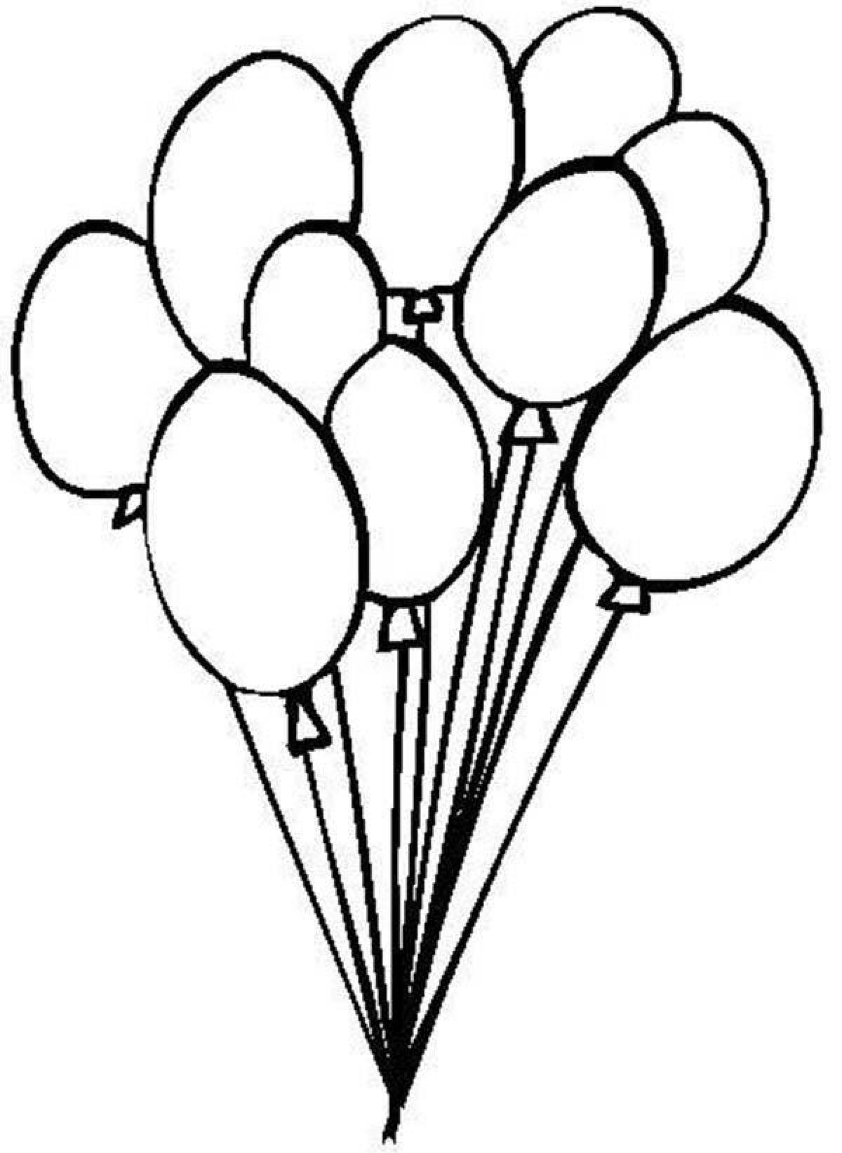 Amazing coloring pages with balloons for kids