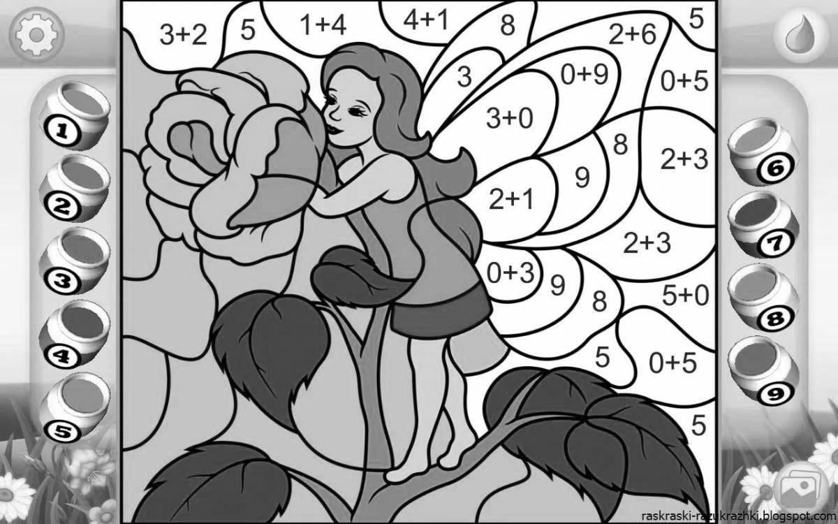 Easy-by-numbers creative coloring