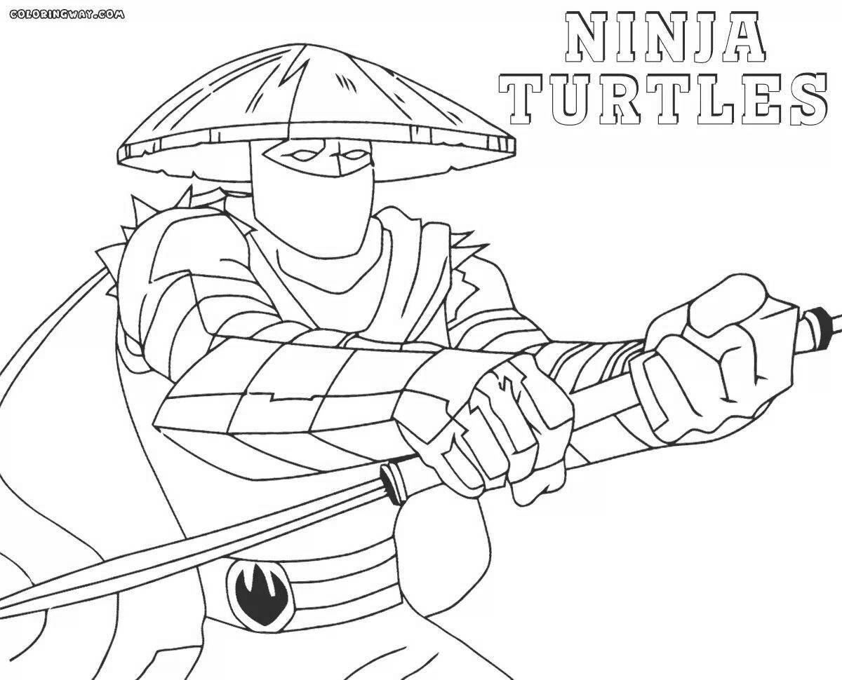 Ninja Turtles fun coloring book