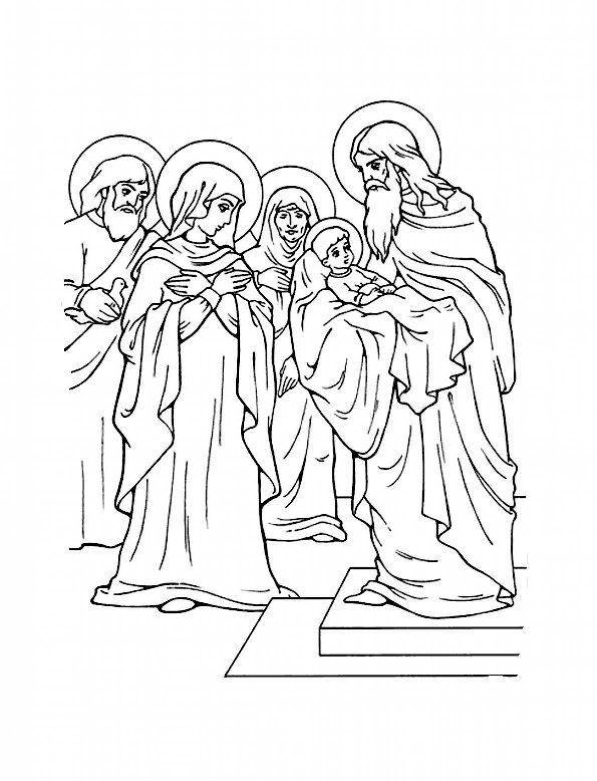 Delightful baptism coloring book for orthodox children