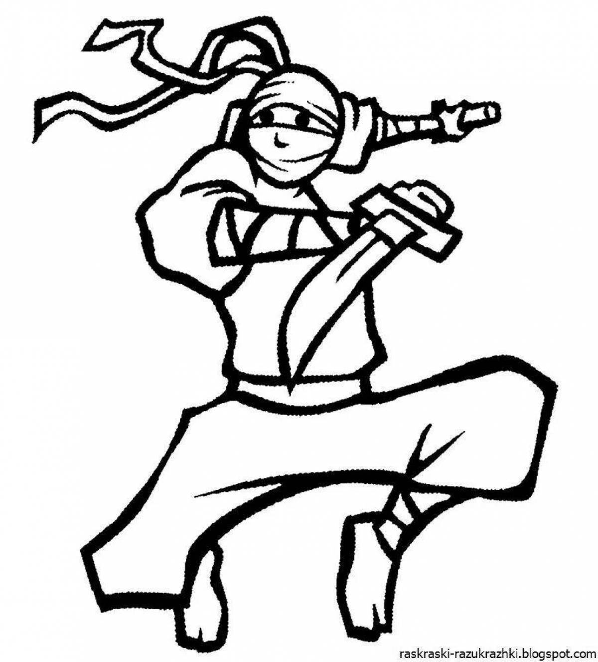 Ninja Brave Coloring Pages for Kids