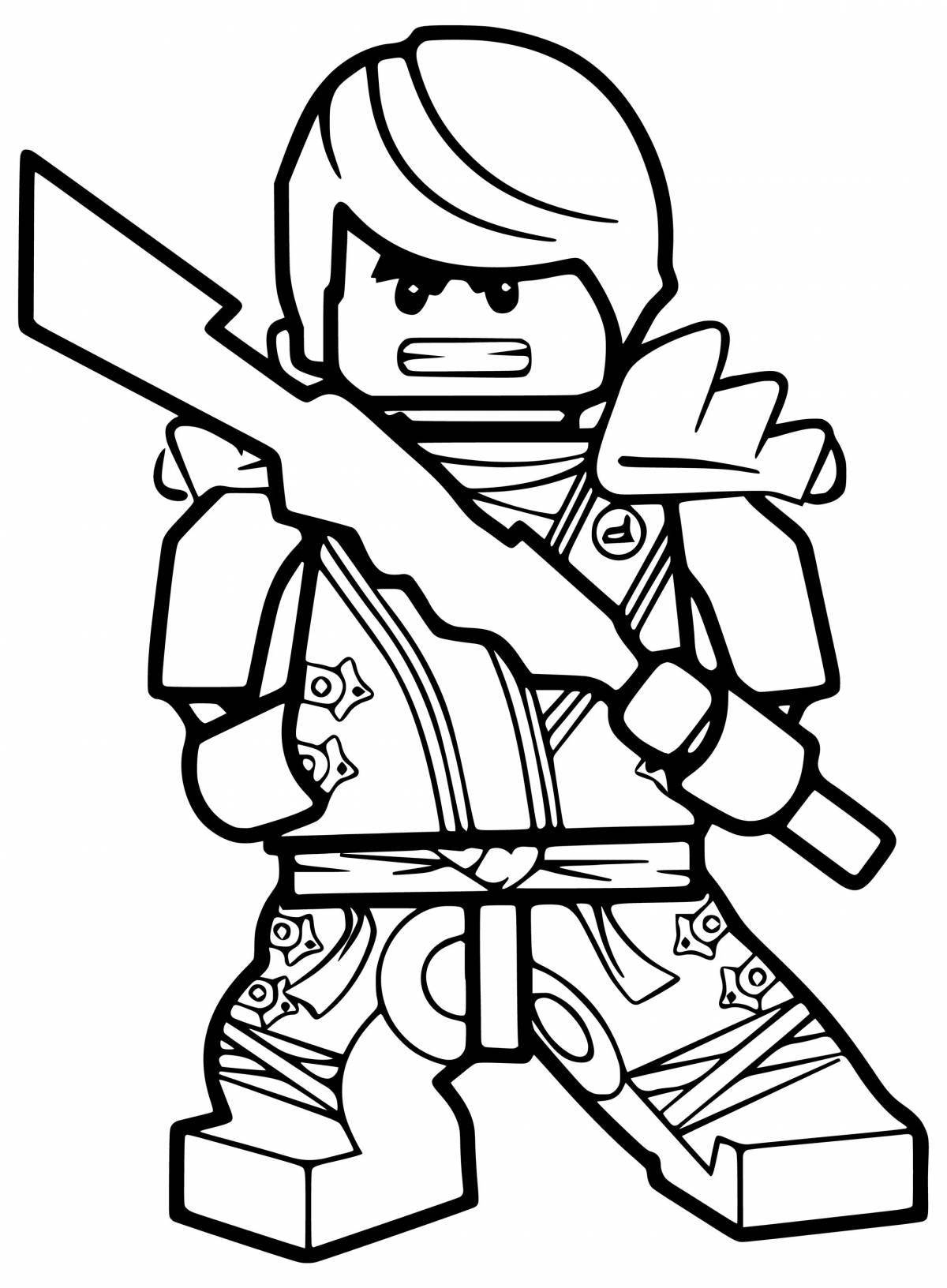 Mystic ninja coloring pages for kids