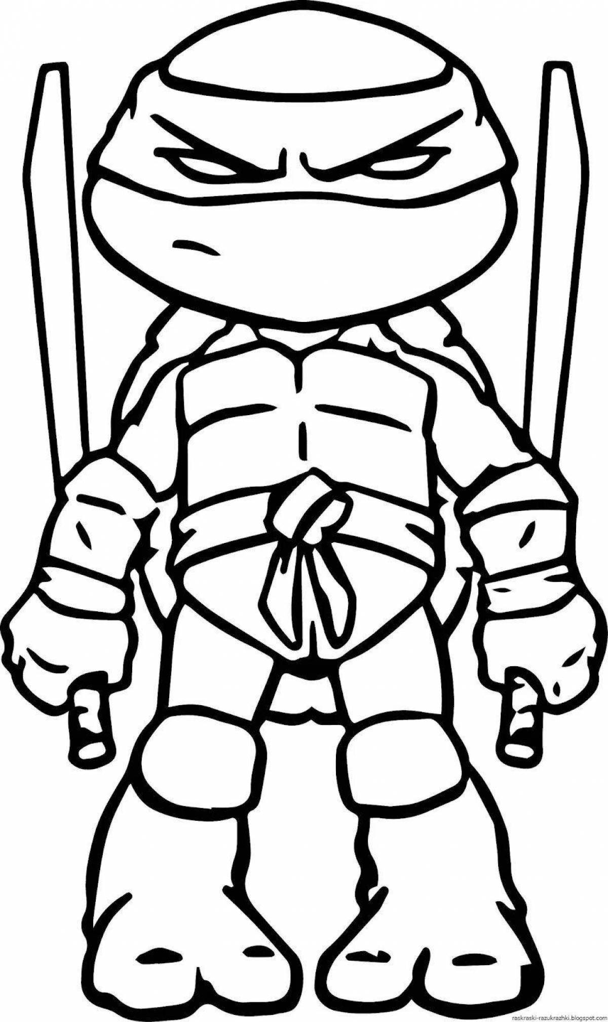 Glorious ninja coloring pages for kids