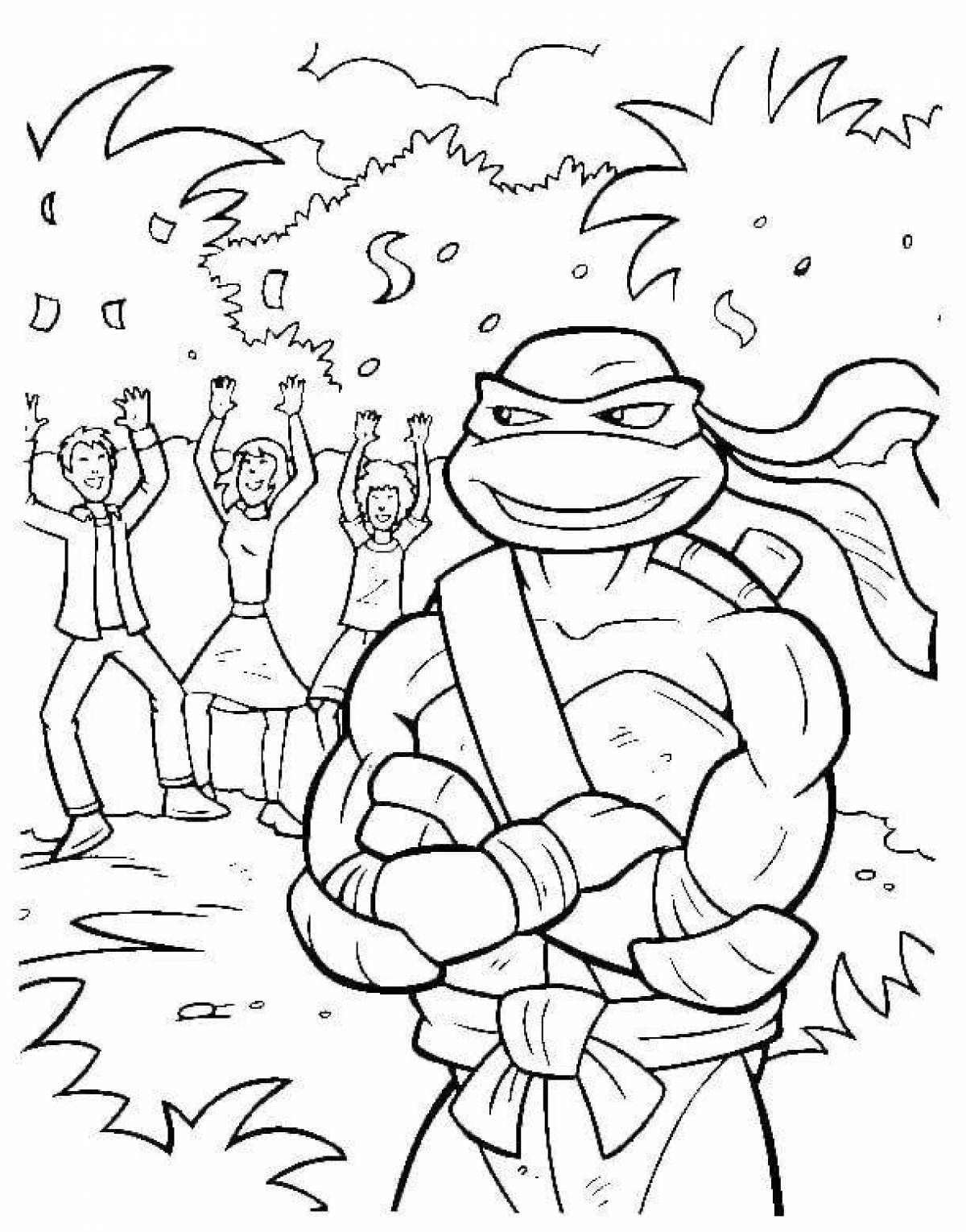 Great ninja coloring pages for kids