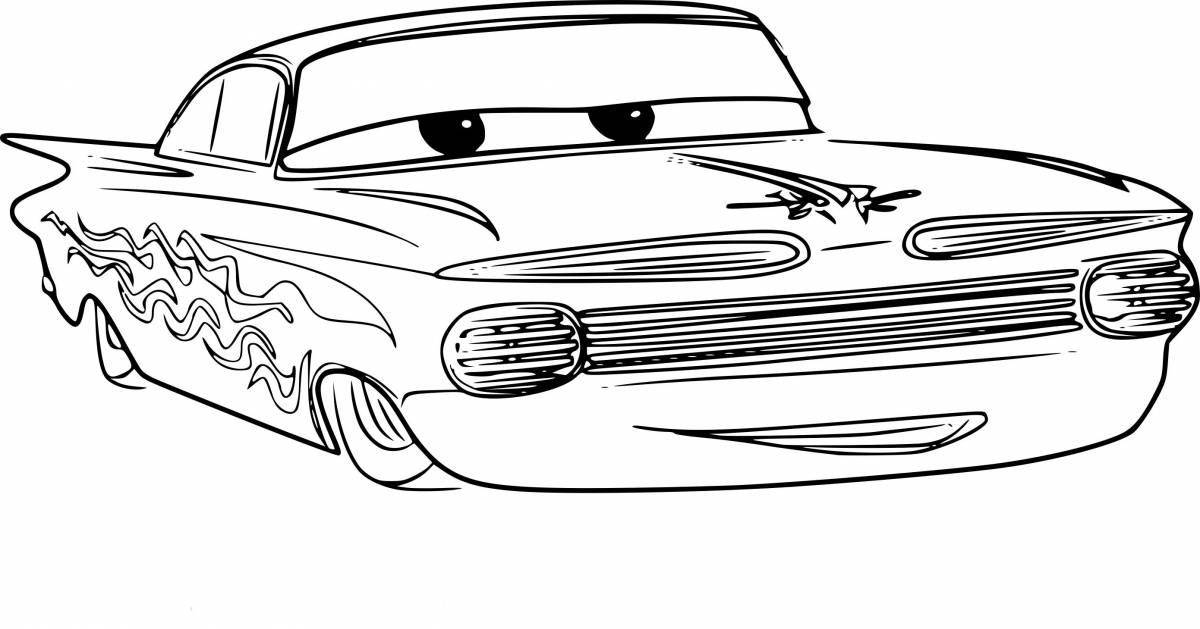 Exciting coloring of cars 3 lightning makvin