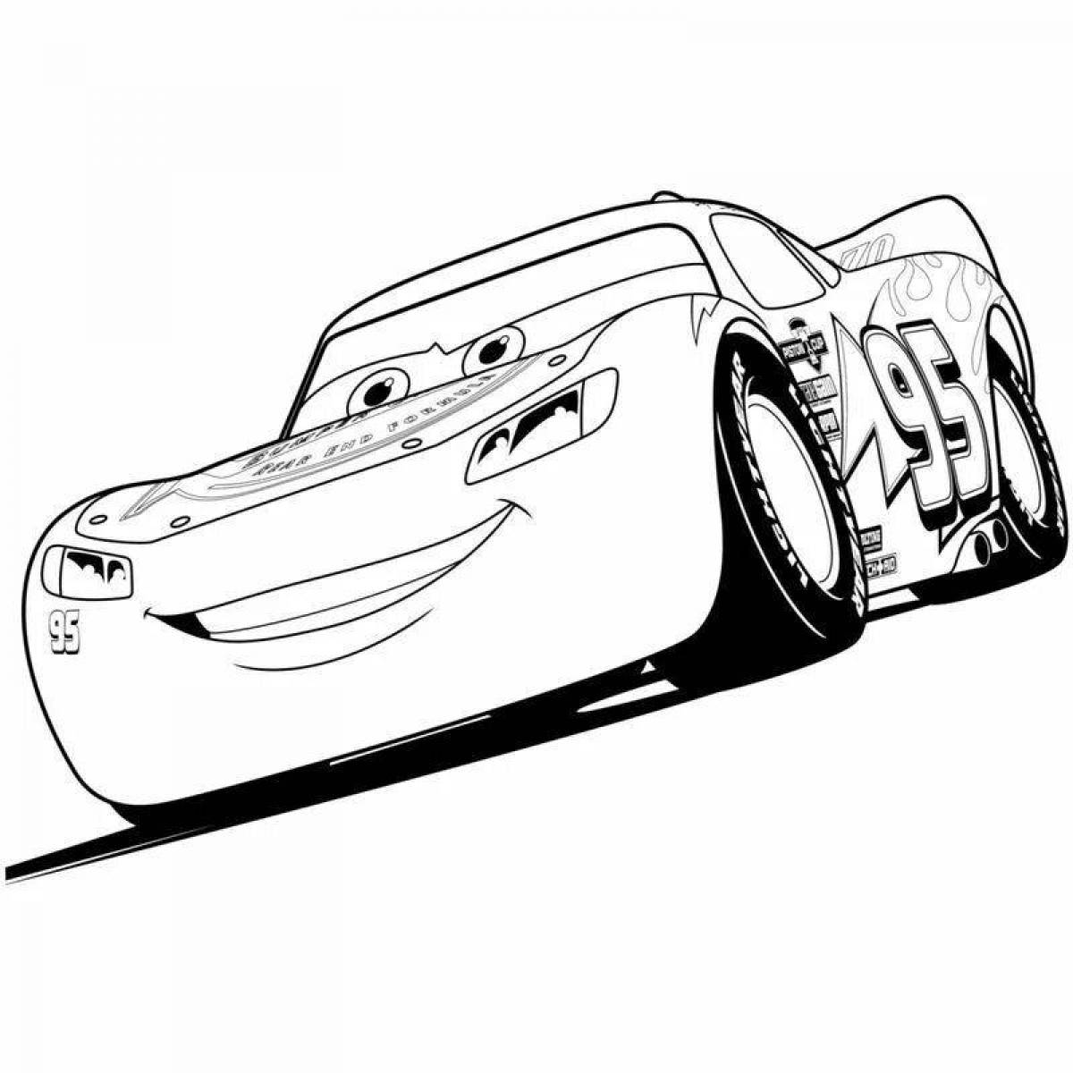Mysterious coloring pages cars 3 lightning makvin