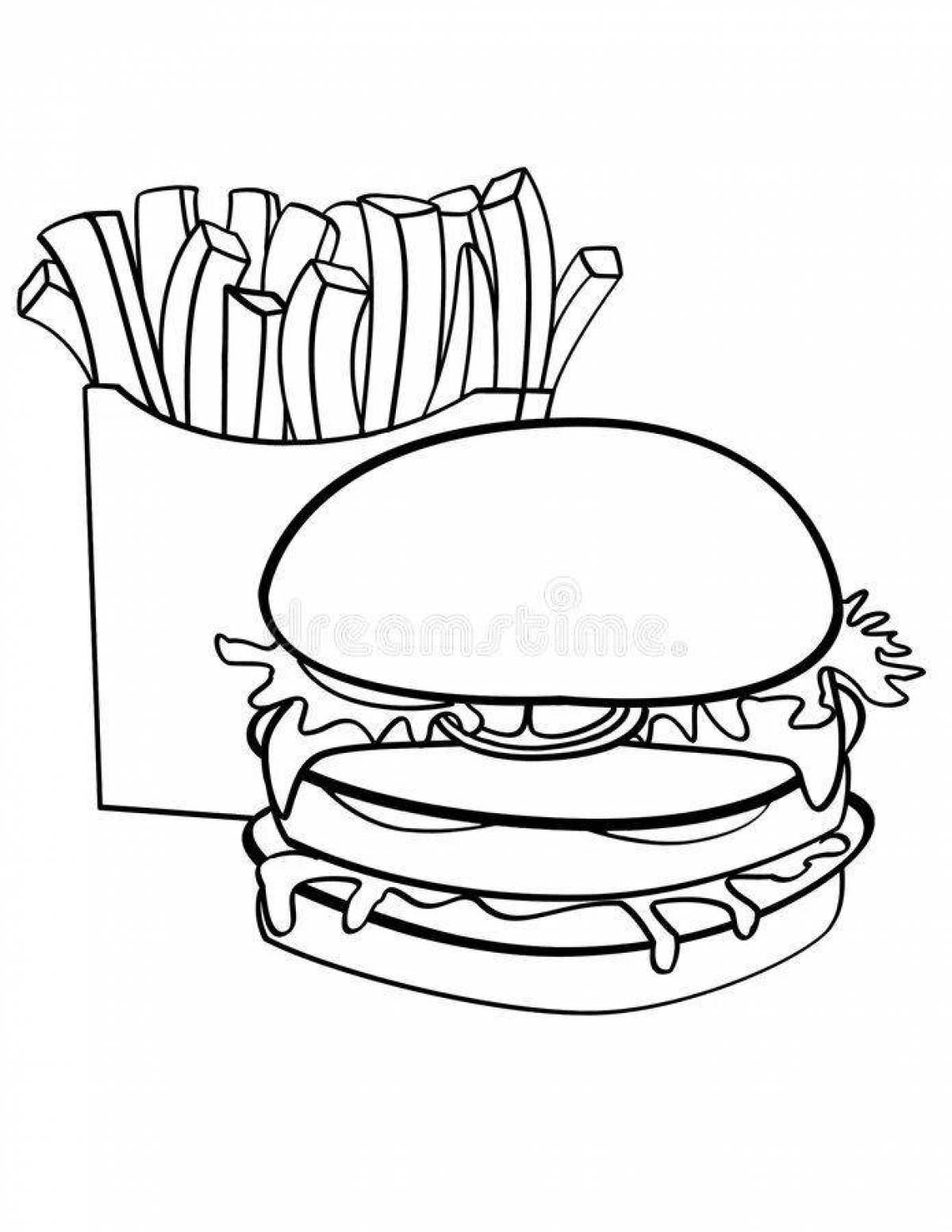 Burger and fries #1