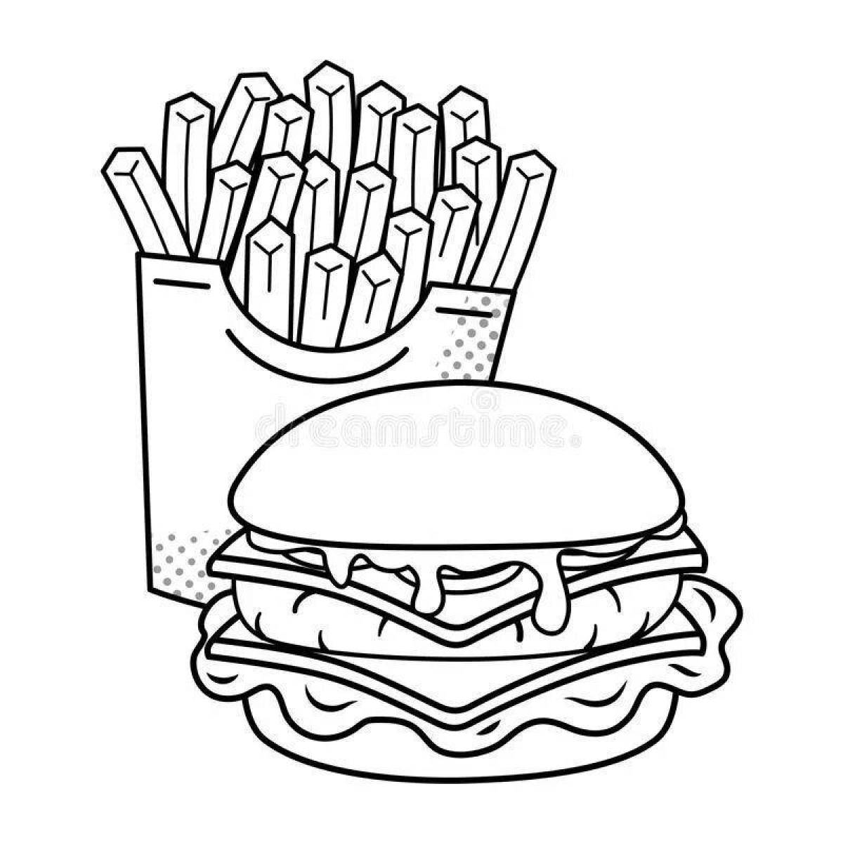 Burger and fries #8