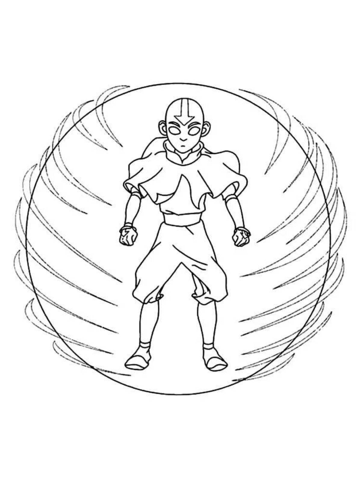The Last Airbender coloring book avatar