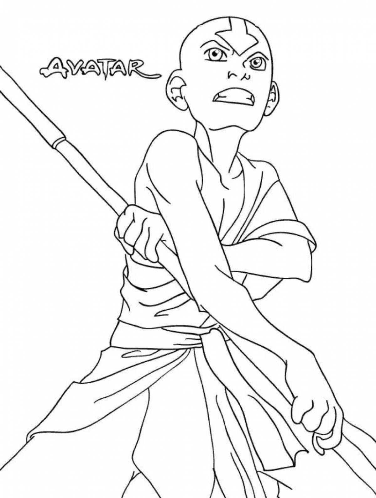 Magic Avatar: The Last Airbender Coloring Page