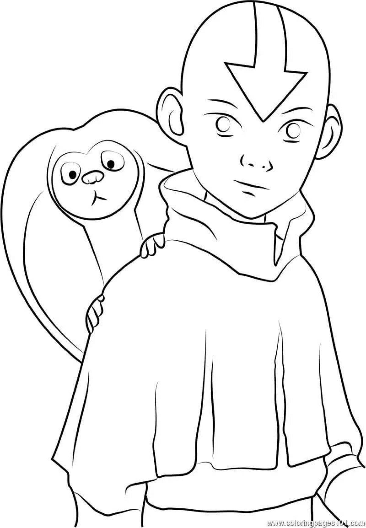 Awesome Avatar: The Last Airbender Coloring Page