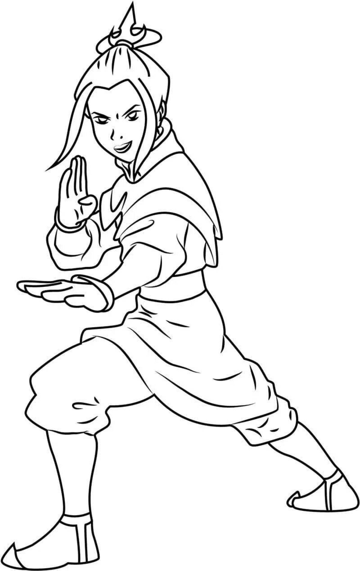 Glorious Avatar: The Last Airbender Coloring Page