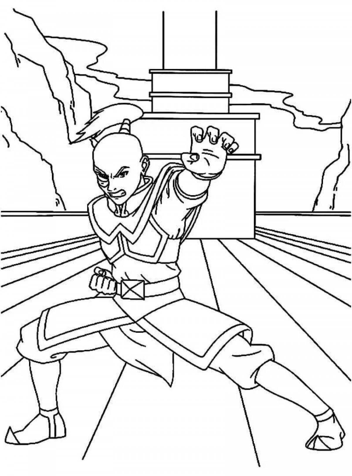 Fascinating Avatar: The Last Airbender Coloring Page