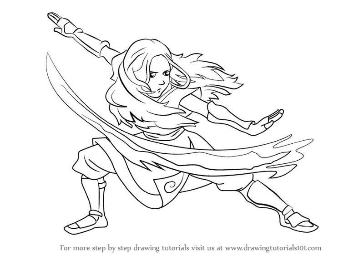 Color Crazy Avatar: The Last Airbender Coloring Page