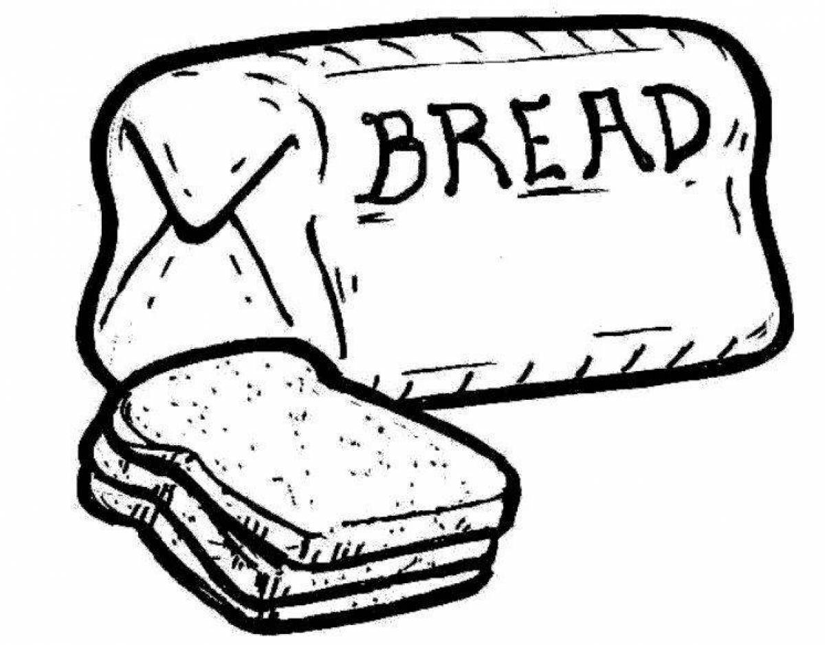Attractive bakery products coloring pages for kids