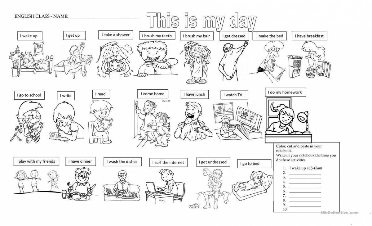 Day routine for 1st grade students #5