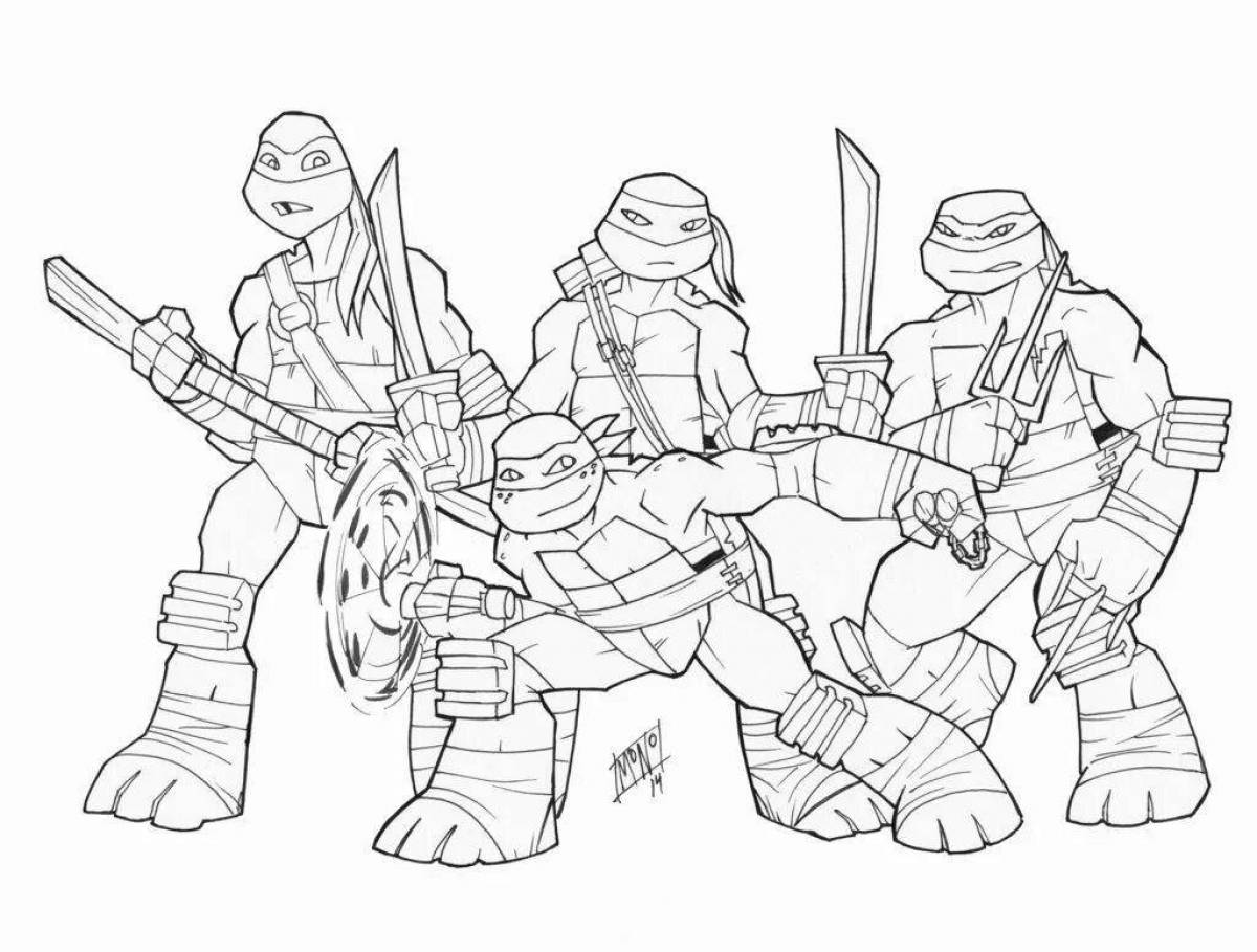 Amazing Teenage Mutant Ninja Turtles coloring pages