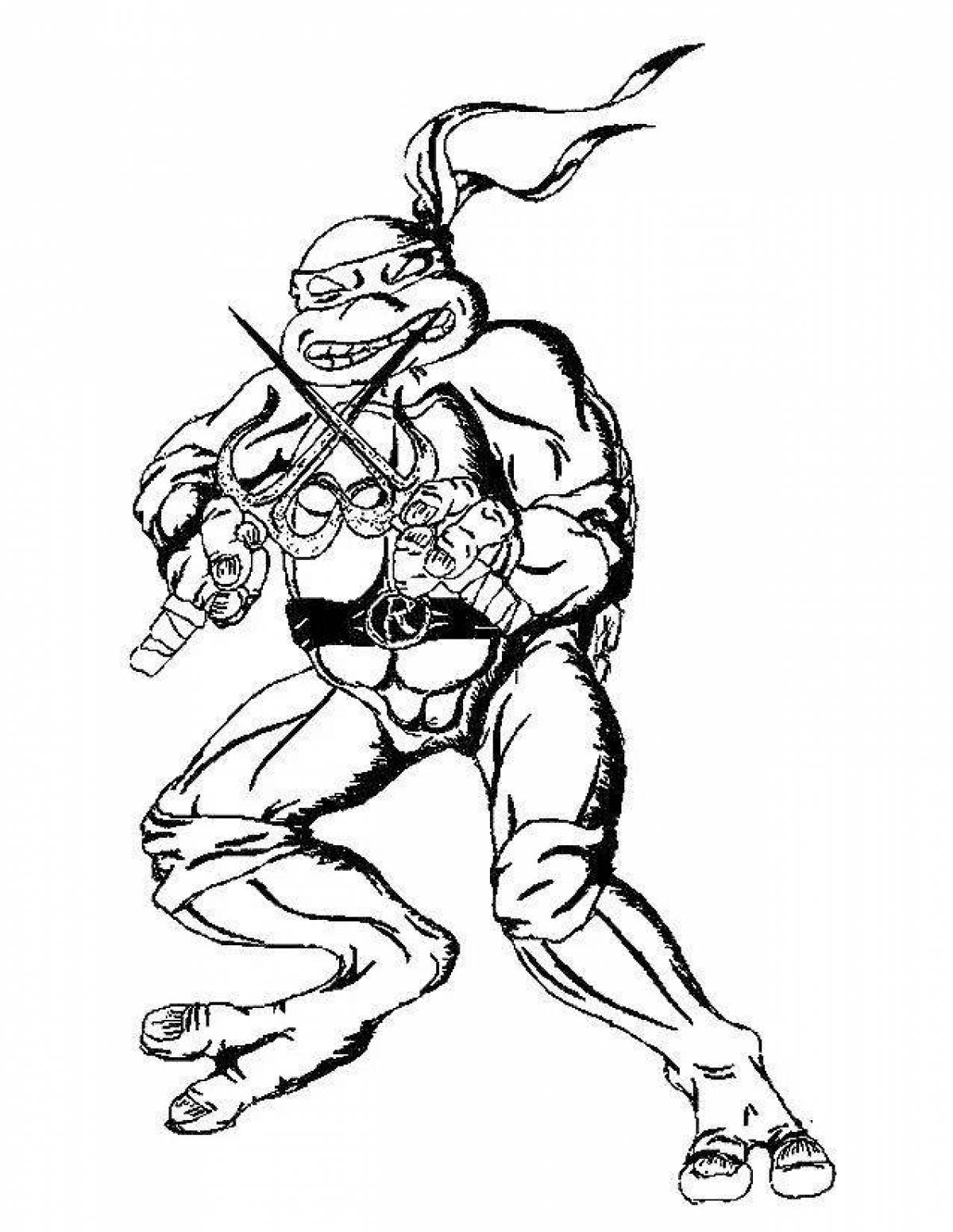 Glorious Teenage Mutant Ninja Turtles coloring page