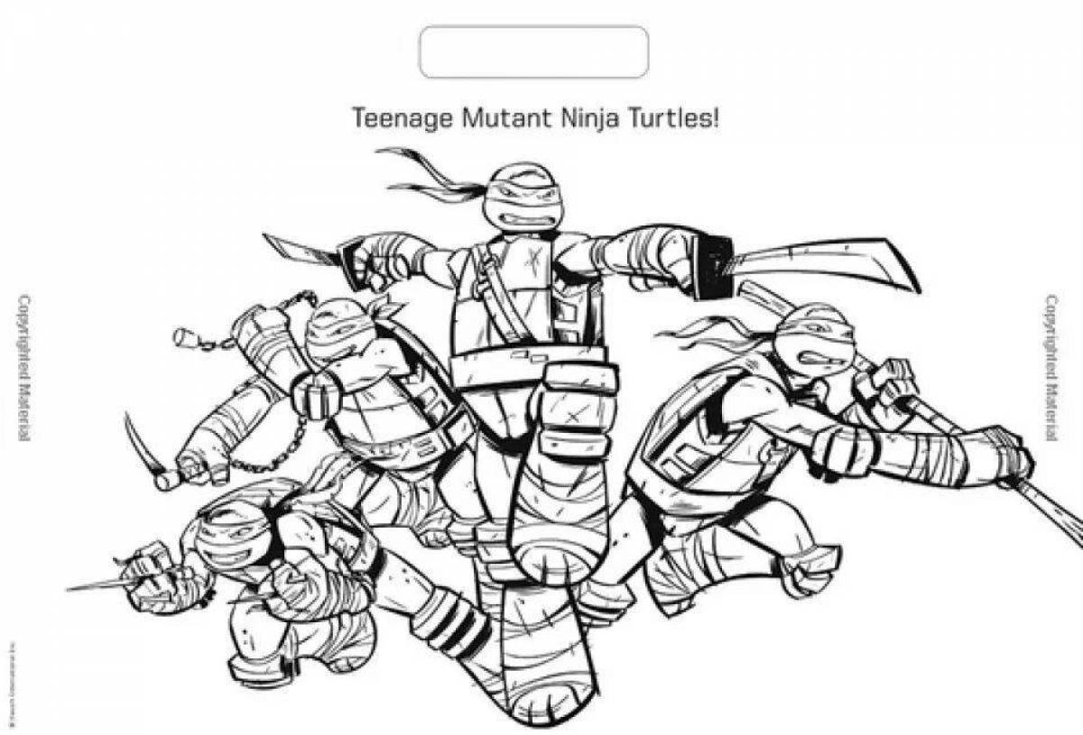 Adorable Teenage Mutant Ninja Turtles from Coloring
