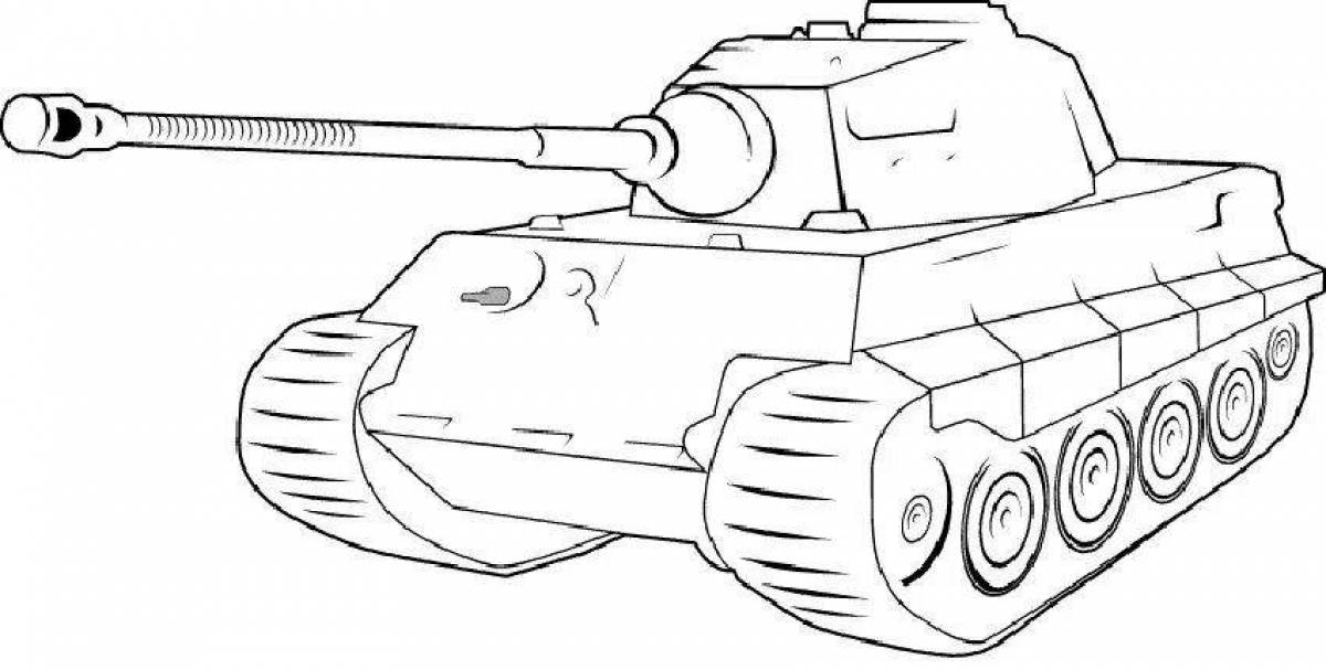 Потрясающий танк t 34 раскраска для детей