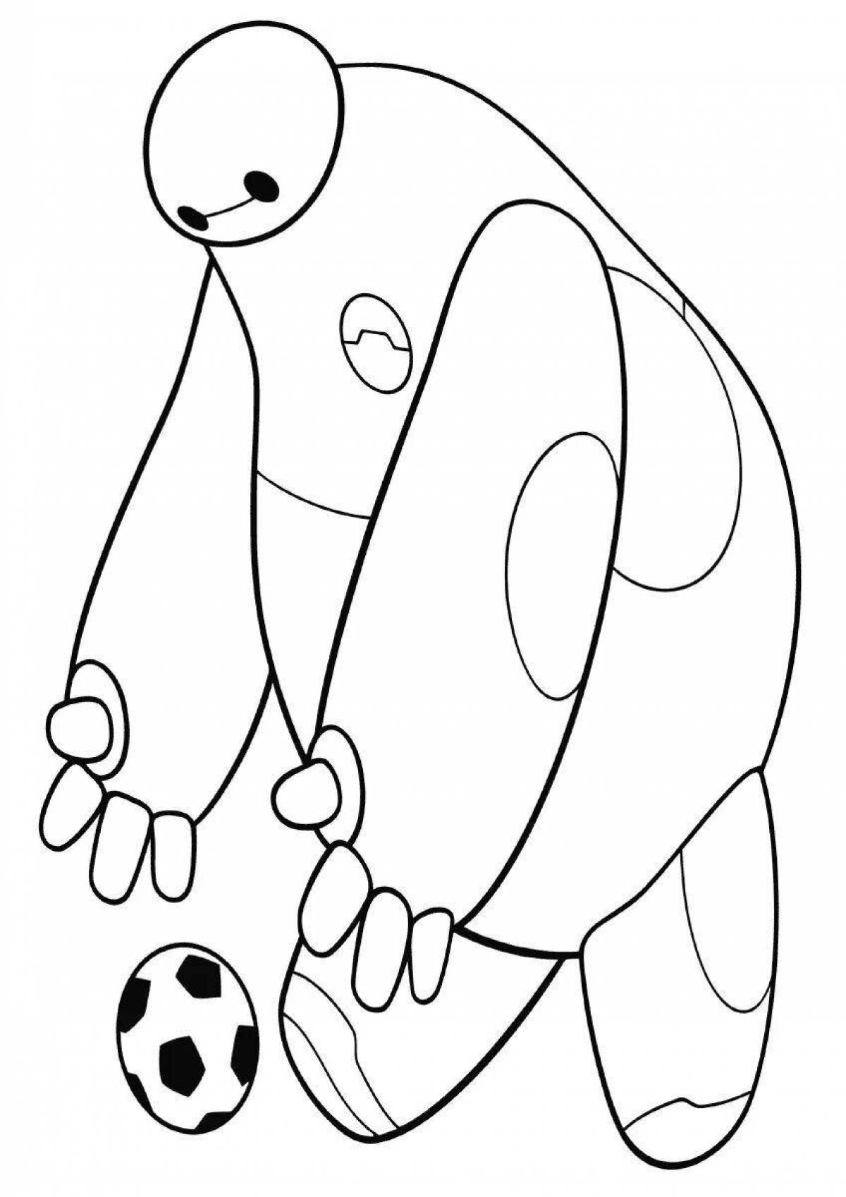 Colouring brave baymax