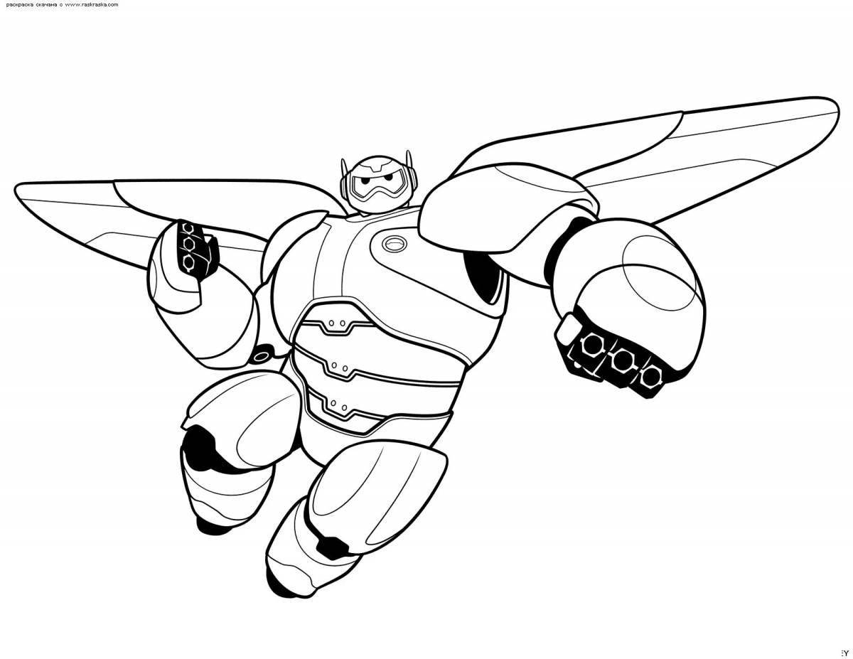 Exquisite baymax coloring book