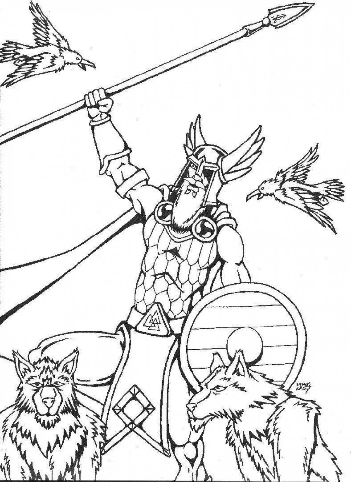 Viking dramatic coloring book
